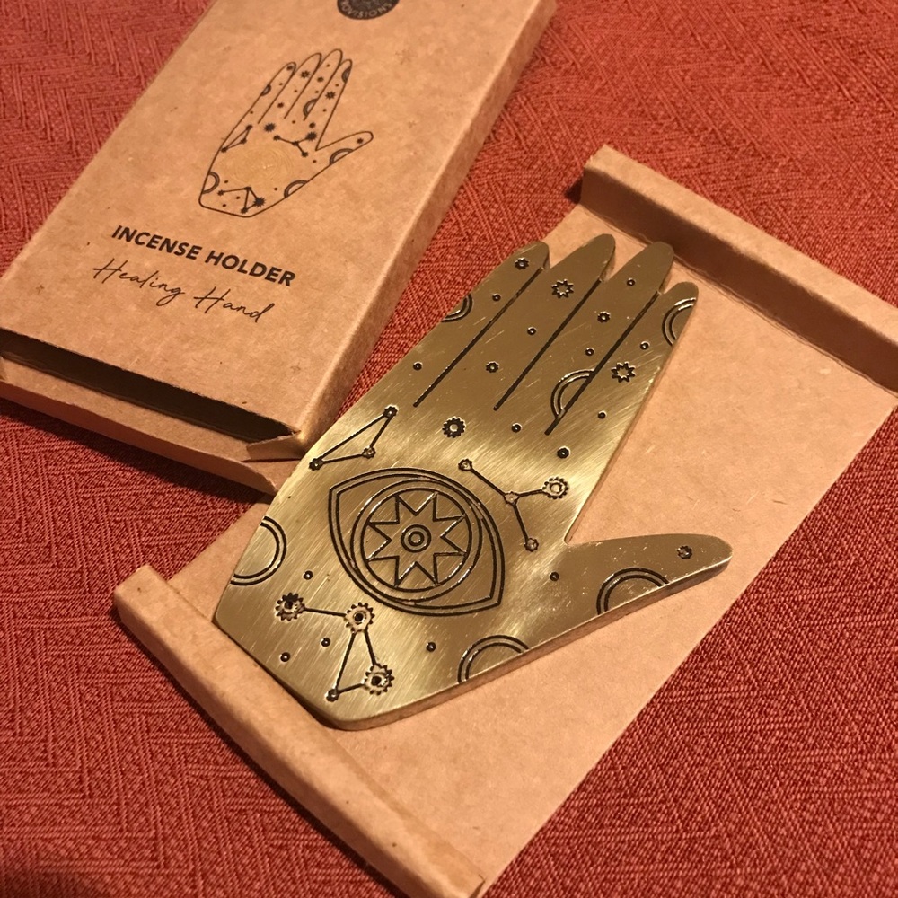Gold incense holder